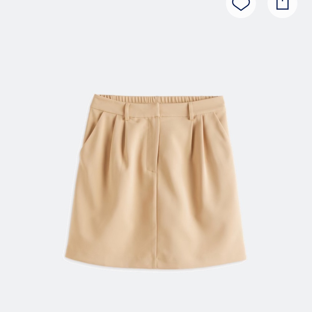 Skies Are Blue Josslyn trouser tan Mini Skirt